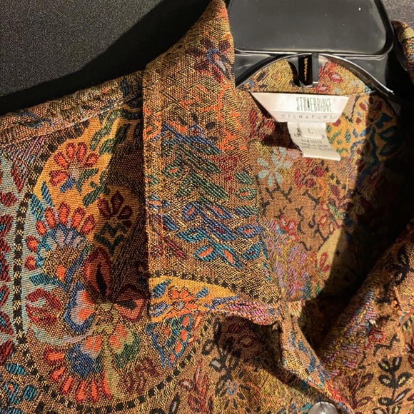 Vintage Stonebridge Tapestry Boho Jacket - Picture 9 of 14